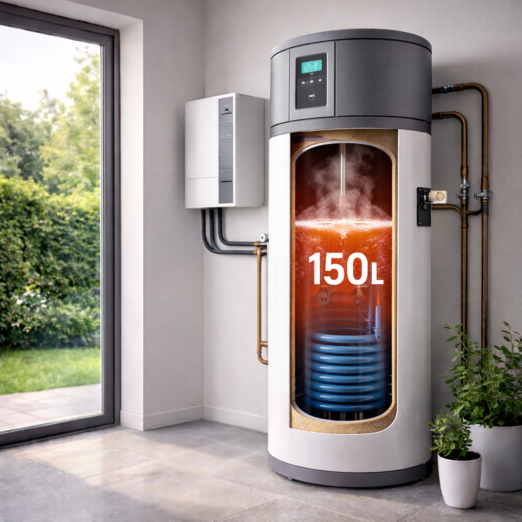 Eau chaude sanitaire : cuve en litres et confort au quotidien