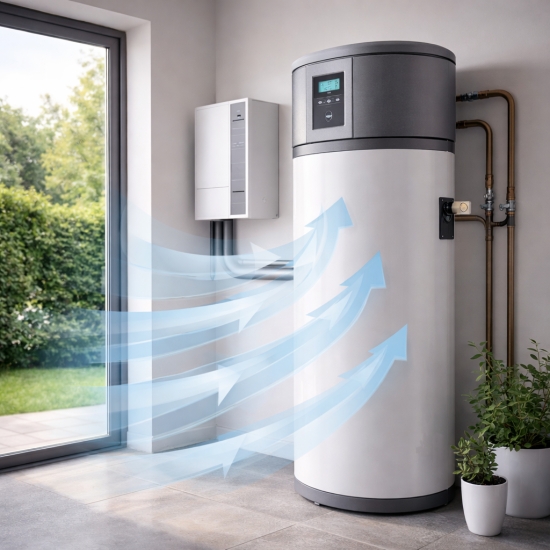 Ambient air: uses indoor air depending on configuration