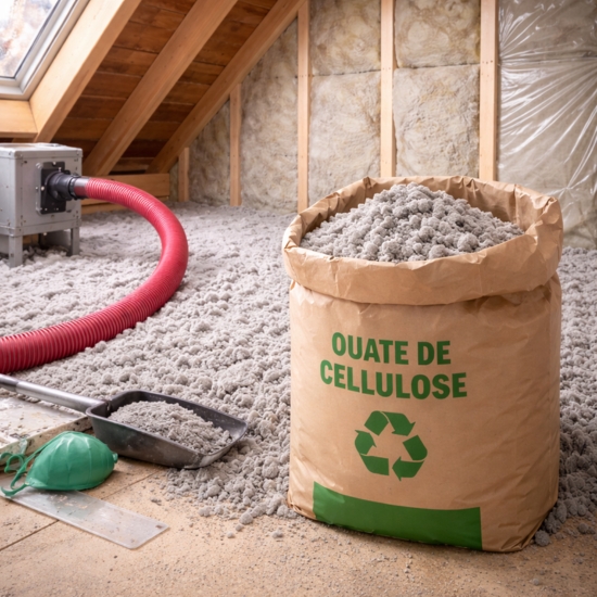 Cellulose-based insulation material
