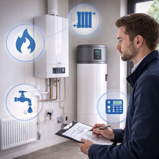Systems and equipment: heating, hot water, controls, performance and consumption