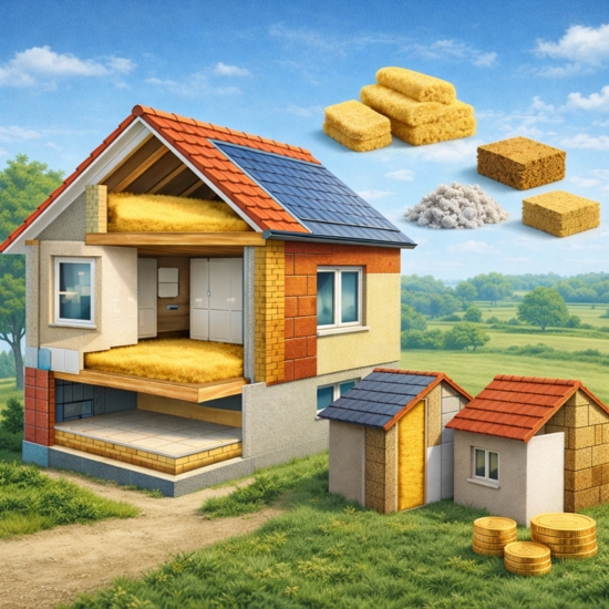 Wall insulation works and energy renovation